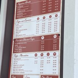 Java Moe's Coffee Company - Their menu