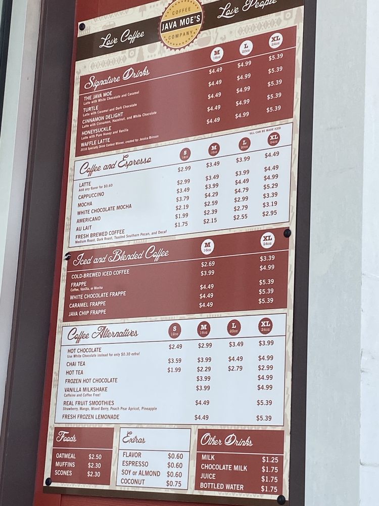 JAVA MOE’S COFFEE COMPANY Updated October 2024 10 Reviews 6434