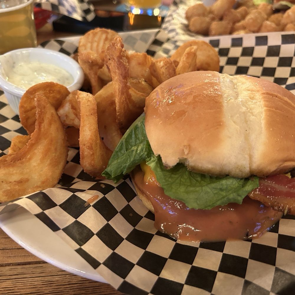 The Vault Bar and Grill - Bacon bbq ranch cheeseburger - Sports Bars Near Me - Salem, Oregon