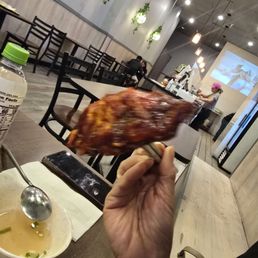 The spicy potsticker... must have!!