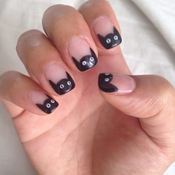 La Lotus Nails Spa - Kitty nail art by Jennifer! Loooove! - Nail Salons Near Me - Vancouver, British Columbia