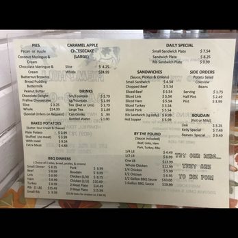 Hemphill Bbq - Menu - Barbeque Near Me - Hemphill, Texas