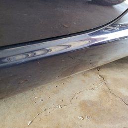 Rocker panel with dent repaired Rocker panel with dent repaired