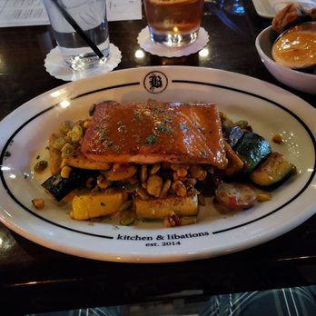 Bosscat Kitchen & Libations - Salmon bbq - New American Near Me - Houston, Texas