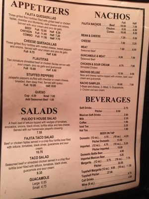 Menu photo 8 Pulido's Kitchen & Cantina Fort Worth, TX
