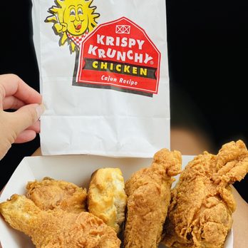 Krispy Krunchy Chicken - Four pieces of Krispy Fried Chicken for $7.99 - Fast Food Near Me - Daly City, California Krispy Krunchy Chicken - Four pieces of Krispy Fried Chicken for $7.99 - Fast Food Near Me - Daly City, California