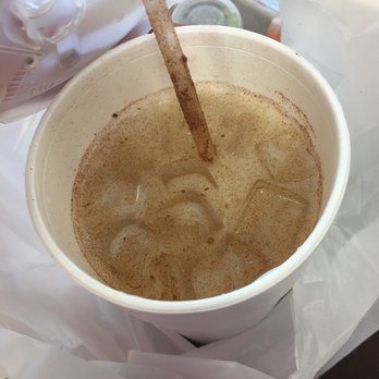 Mexas Tacos - Agua Fresca horchata with cinnamon - Tacos Near Me - Orlando, Florida