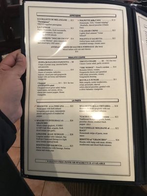 Menu photo 3 Osteria Trevi Madison, NJ