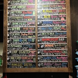 Draft beer selections