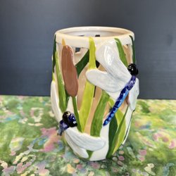 Color Me Mine - Dragonfly candle holder