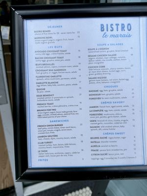 Menu photo 5 Le Marais Bakery San Francisco, CA