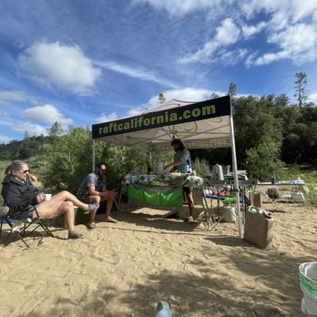 Raft California - Kitchen set up on the river. - Rafting/Kayaking Near Me - Lotus, California Raft California - Kitchen set up on the river. - Rafting/Kayaking Near Me - Lotus, California