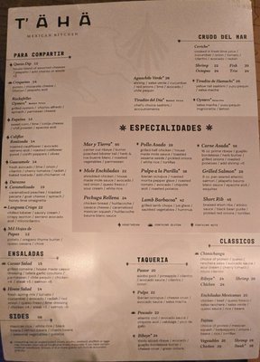 Menu photo 5 Taha Mexican Kitchen Kansas City, MO