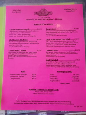 Menu photo 3 Bonnie B's Greenfield, MA Menu photo 3 Bonnie B's Greenfield, MA