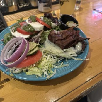 Shay's Grill Pub - Cali burger without a bun. - American Near Me - Portland, Maine Shay's Grill Pub - Cali burger without a bun. - American Near Me - Portland, Maine