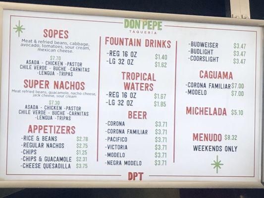 Menu photo 6 Don Pepe Taquería Fresno, CA Menu photo 6 Don Pepe Taquería Fresno, CA