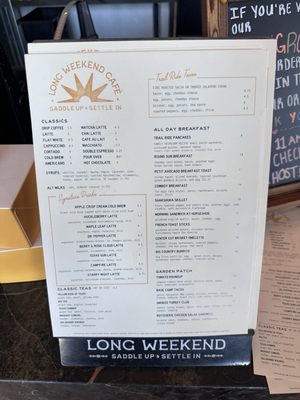 Menu photo 1 Long Weekend Houston, TX