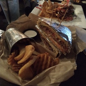Guy Fieri's Smokehouse - Brick Burger and fries - Smokehouse Near Me - Norfolk, Virginia