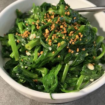 Palette Dim Sum & Seafood - Garlic pea tendrils ($22) - Chinese Near Me - Tustin, California