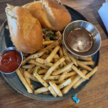 Eureka! - Slow-Roasted Pulled Pork Sandwich - American Near Me - Indian Wells, California Eureka! - Slow-Roasted Pulled Pork Sandwich - American Near Me - Indian Wells, California