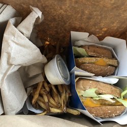 Elevation Burger - Two Veggie Burgers with fries