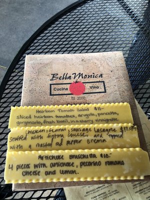 Menu photo 8 Bella Monica Raleigh, NC