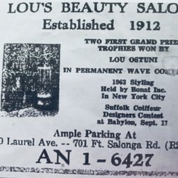 Mr. Sfaccime's Barber Shop - This is when Lou's great grandfather opened the first barber shop in Northport, LI, NY