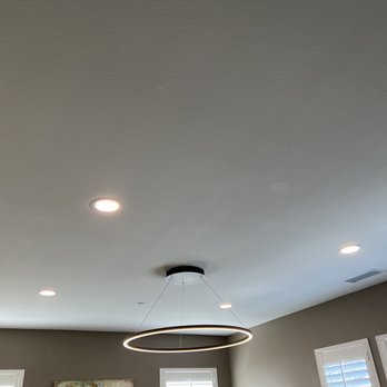Next Level Lighting & Electric - 4 recessed lights: LED can-less wafers Chandelier: LED Ring Light 39 inch - Electricians Near Me Next Level Lighting & Electric - 4 recessed lights: LED can-less wafers Chandelier: LED Ring Light 39 inch - Electricians Near Me