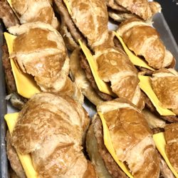 Billy's Donuts - Sausage cheese croissant sandwich