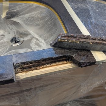 ABC Stone - Kitchen countertop crack restoration.
Before rusted metal rod removal. - Flooring Near Me - Brooklyn, New York ABC Stone - Kitchen countertop crack restoration.
Before rusted metal rod removal. - Flooring Near Me - Brooklyn, New York