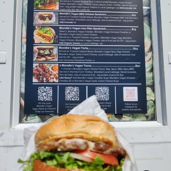 Blondies Vegan Wholesale - Vegan burger with vegan garlic cream cheese and local lettuce, tomato, and onion - Vegan Near Me - Honolulu, Hawaii Blondies Vegan Wholesale - Vegan burger with vegan garlic cream cheese and local lettuce, tomato, and onion - Vegan Near Me - Honolulu, Hawaii