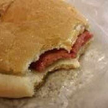 Doumar's Cones & Barbecue - Hot (pink) dog sandwich. - Barbeque Near Me - Norfolk, Virginia Doumar's Cones & Barbecue - Hot (pink) dog sandwich. - Barbeque Near Me - Norfolk, Virginia