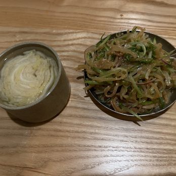 San Ho Won - Pear water kimchi and Jellyfish banchan - Korean Near Me - San Francisco, California San Ho Won - Pear water kimchi and Jellyfish banchan - Korean Near Me - San Francisco, California
