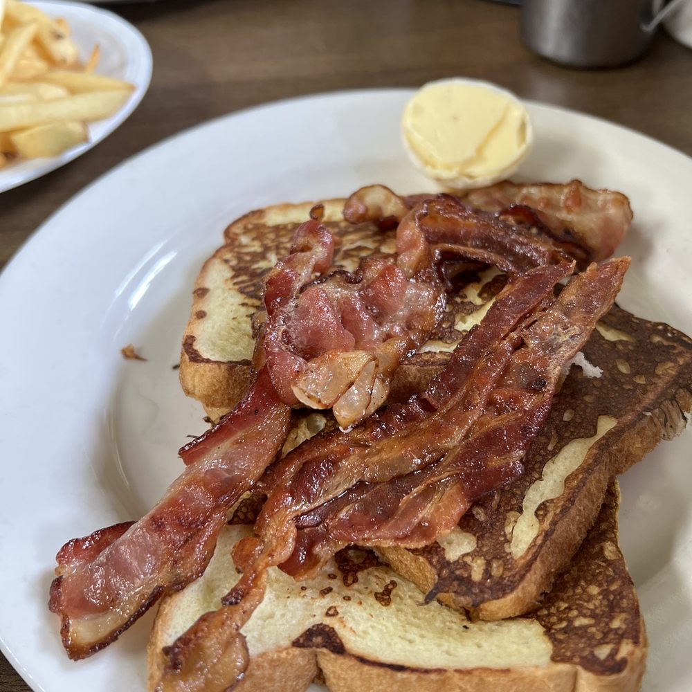 French toast and bacon French toast and bacon