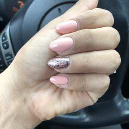 Acrylics with regular polish Acrylics with regular polish