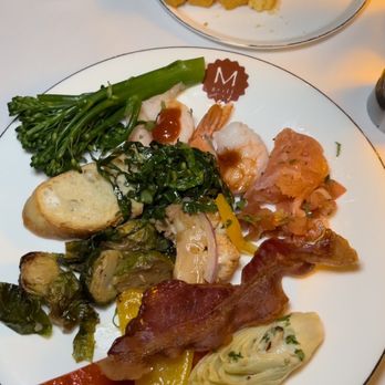 M Grill - My plate from the unlimited hot foods & salad bar - Brazilian Near Me - Los Angeles, California M Grill - My plate from the unlimited hot foods & salad bar - Brazilian Near Me - Los Angeles, California