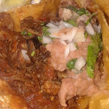 Atotonilco Tortilleria - Al pastor with a schmear of beans - Mexican Near Me - Chicago, Illinois