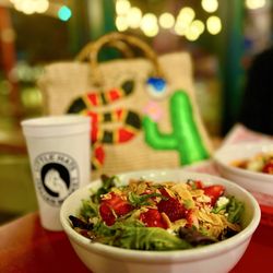 Little Hats Italian Market - Strawberry  goat cheese and d see lemons salad