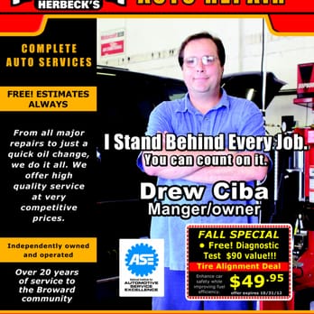John Herbeck's Auto Repair - Auto Repair Near Me - Pompano Beach, Florida John Herbeck's Auto Repair - Auto Repair Near Me - Pompano Beach, Florida