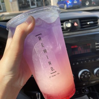 Rewind - Butterfly Strawberry Lemonade caffeine free dairy free - Bubble Tea Near Me - Chandler, Arizona