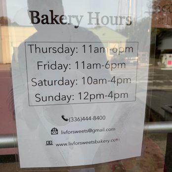 Liv For Sweets - Hours - Cupcakes Near Me - Pilot Mountain, North Carolina Liv For Sweets - Hours - Cupcakes Near Me - Pilot Mountain, North Carolina