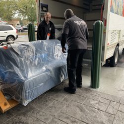 Big Lots - Big Lots employees loading my furniture I just purchased