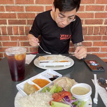 Savoy Kitchen - Hainan chicken with dark meat + salad - Asian Fusion Near Me - Alhambra, California Savoy Kitchen - Hainan chicken with dark meat + salad - Asian Fusion Near Me - Alhambra, California