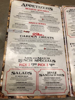 Menu photo 7 R Place Family Eatery Morris, IL