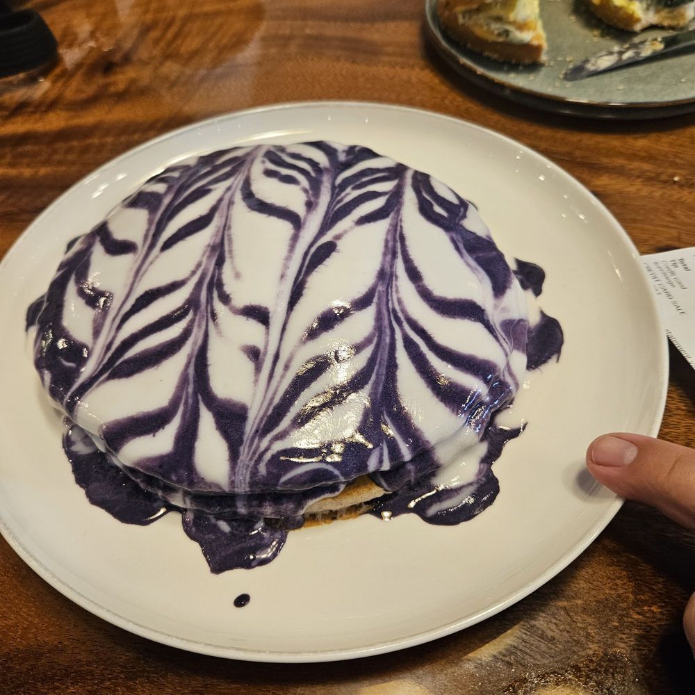 Bogart's Cafe - Ube pancakes - Breakfast & Brunch Near Me - Honolulu, Hawaii Bogart's Cafe - Ube pancakes - Breakfast & Brunch Near Me - Honolulu, Hawaii
