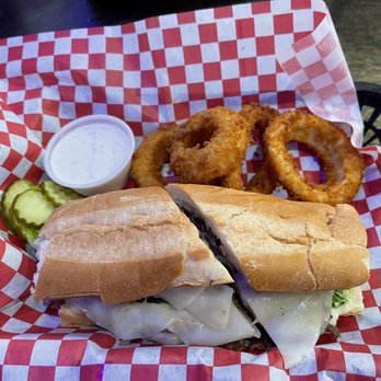 Juke Box Diner - Steak & cheese sub (only 6 inches) smaller than it looks in pic. $13 - Diners Near Me - Manassas, Virginia Juke Box Diner - Steak & cheese sub (only 6 inches) smaller than it looks in pic. $13 - Diners Near Me - Manassas, Virginia