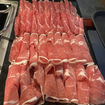 Happy Lamb Hot Pot - meat platter - Hot Pot Near Me - Boston, Massachusetts