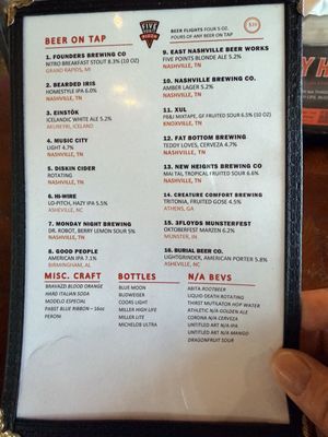 Menu photo 2 Five Points Pizza - West Nashville Nashville, TN Menu photo 2 Five Points Pizza - West Nashville Nashville, TN