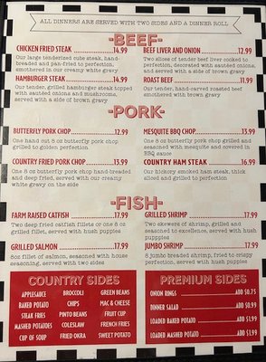 Menu photo 3 Old South Restaurant Russellville, AR