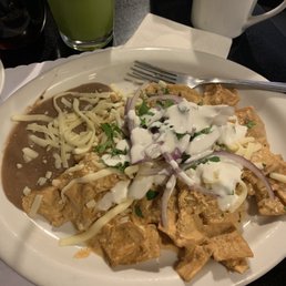 Chilaquiles with chipotle sauce Chilaquiles with chipotle sauce